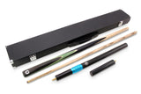 PRO147 CRUCIBLE 57 Inch 2 Piece Ash Snooker Pool Cue and Case Set with 9.5mm Tip
