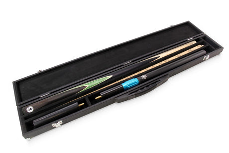 PRO147 CRUCIBLE 57 Inch 2 Piece Ash Snooker Pool Cue and Case Set with 9.5mm Tip