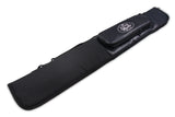 Baize Master Soft Embroidered 2pc Large Accessory Pocket Snooker Pool Cue Case for Centre Joint Cues