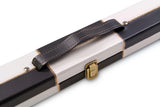 Deluxe 3/4 CHEQUERED Cue Case with Plastic Ends and Horizontal Chalk Compartment
