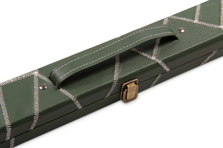 Deluxe 3/4 Snooker Pool Cue Case with Plastic Ends - CRAZY STITCH Design