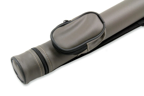 GREY Hard Tubular Cue Case for 2 Piece Snooker Pool Cue Cue & Case