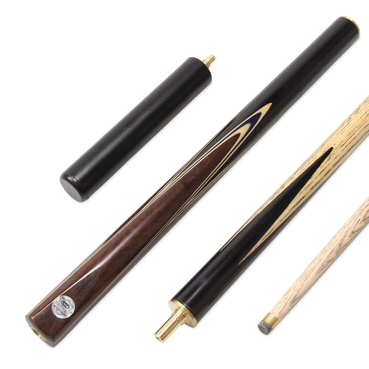PRO147 VISTA BLUE 57 Inch 3/4 Snooker Pool Cue with 9.5mm tip and Mini Butt Extension
