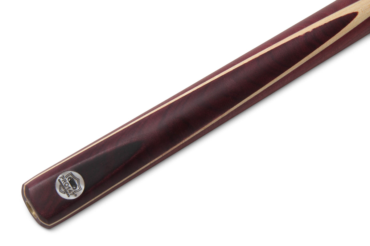 PRO147 PHAT Purple Heart 3/4 Jointed Heavy Weight Snooker Cue with 9.8mm Tip and Mini Butt Extension