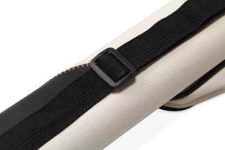Jonny 8 Ball Two Tone Oval Pool Cue Case - Holds One 2 Piece Cue + Accessories