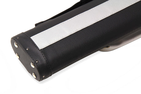 Baize Master STRIPE Oval QUAD Snooker Pool Cue Case - Holds Two 2 Piece Cues