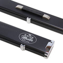 Baize Master 3/4 Black Luxury Snooker Pool Cue Case - Holds Two 3/4 Joint Cues