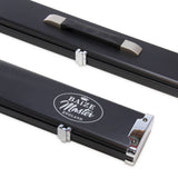 Baize Master 3/4 Black Luxury Snooker Pool Cue Case - Holds Two 3/4 Joint Cues