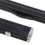 Baize Master 3/4 Black 3 Slot LOCKABLE Metal Ends Snooker Pool Cue Case - Holds 2 Cues