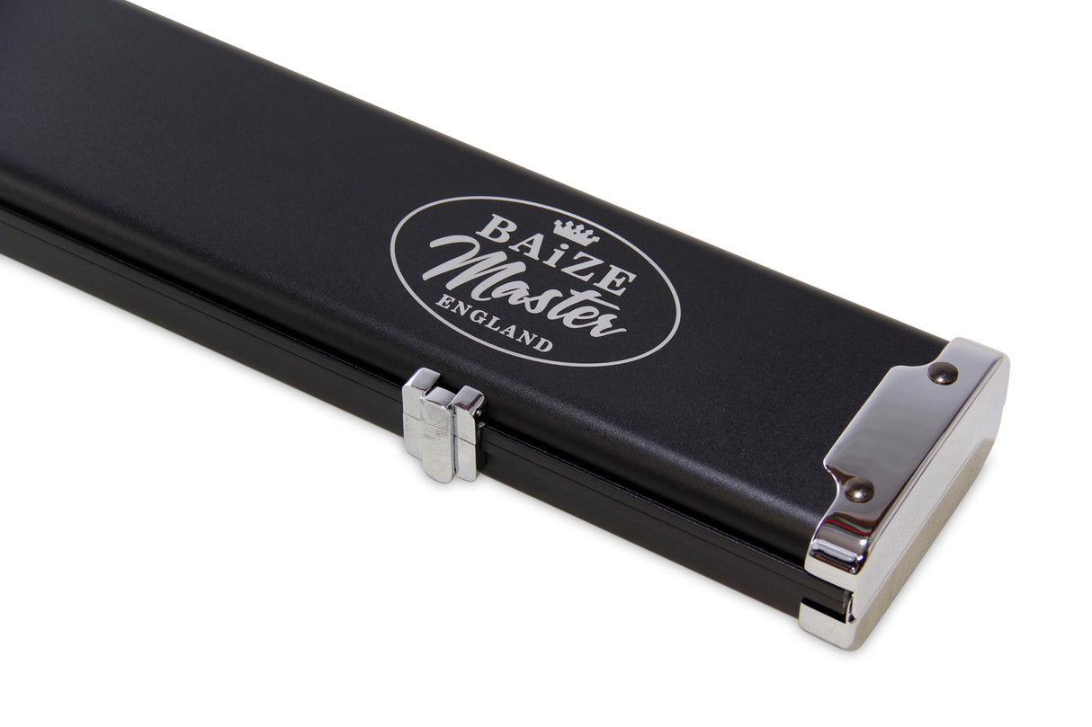 Baize Master 3/4 Black Luxury Snooker Pool Cue Case - Holds Two 3/4 Joint Cues