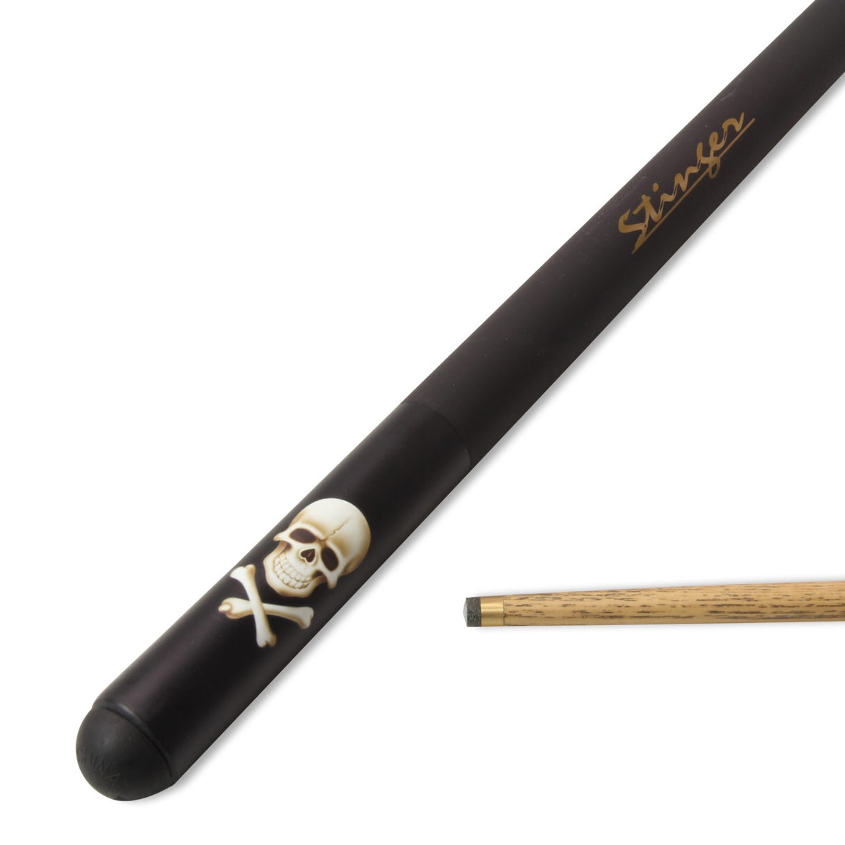 Buffalo PRO SKULL Stinger British Pool Cue 52" 2pc Centre Joint - 8.5MM Tip