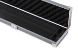 Baize Master WIDE GREY 3/4 PRO LINE Aluminium Metal Ends Snooker Pool Cue Case - Holds 2 Cues
