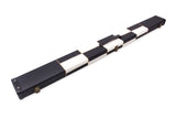 Deluxe 3/4 WIDE CHEQUERED Snooker Pool Cue Case with Plastic Ends - Holds 2 Cues
