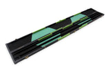 Deluxe 3/4 WIDE CHEQUERED Snooker Pool Cue Case with Plastic Ends - Holds 2 Cues