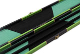 Deluxe 3/4 WIDE CHEQUERED Snooker Pool Cue Case with Plastic Ends - Holds 2 Cues