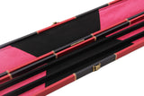 Deluxe 3/4 WIDE CHEQUERED Snooker Pool Cue Case with Plastic Ends - Holds 2 Cues