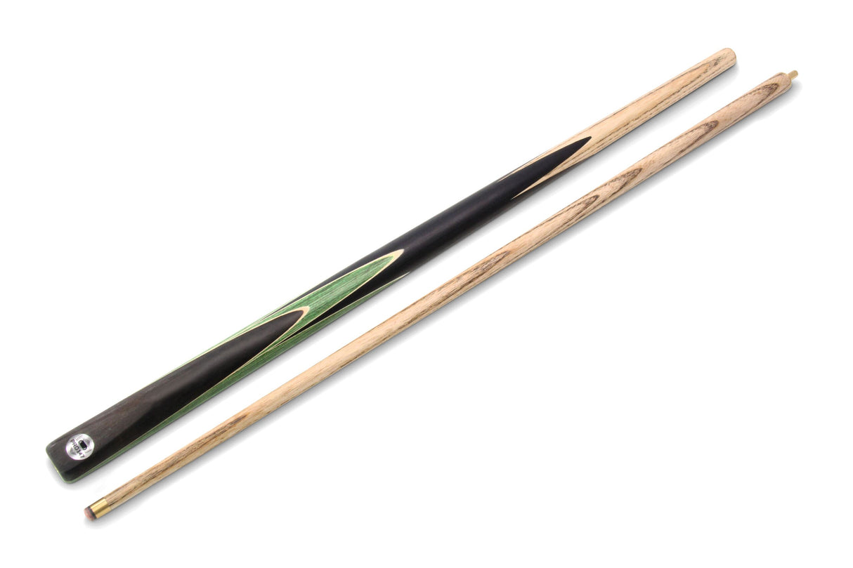 PRO147 CRUCIBLE 57 Inch 2 Piece Ash Snooker Pool Cue and Case Set with 9.5mm Tip