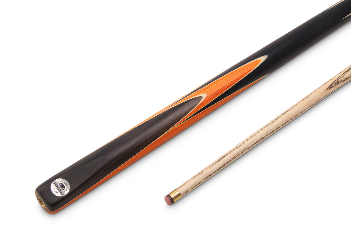 PRO147 CRUCIBLE 57 Inch 2 Piece Ash Snooker Pool Cue and Case Set with 9.5mm Tip