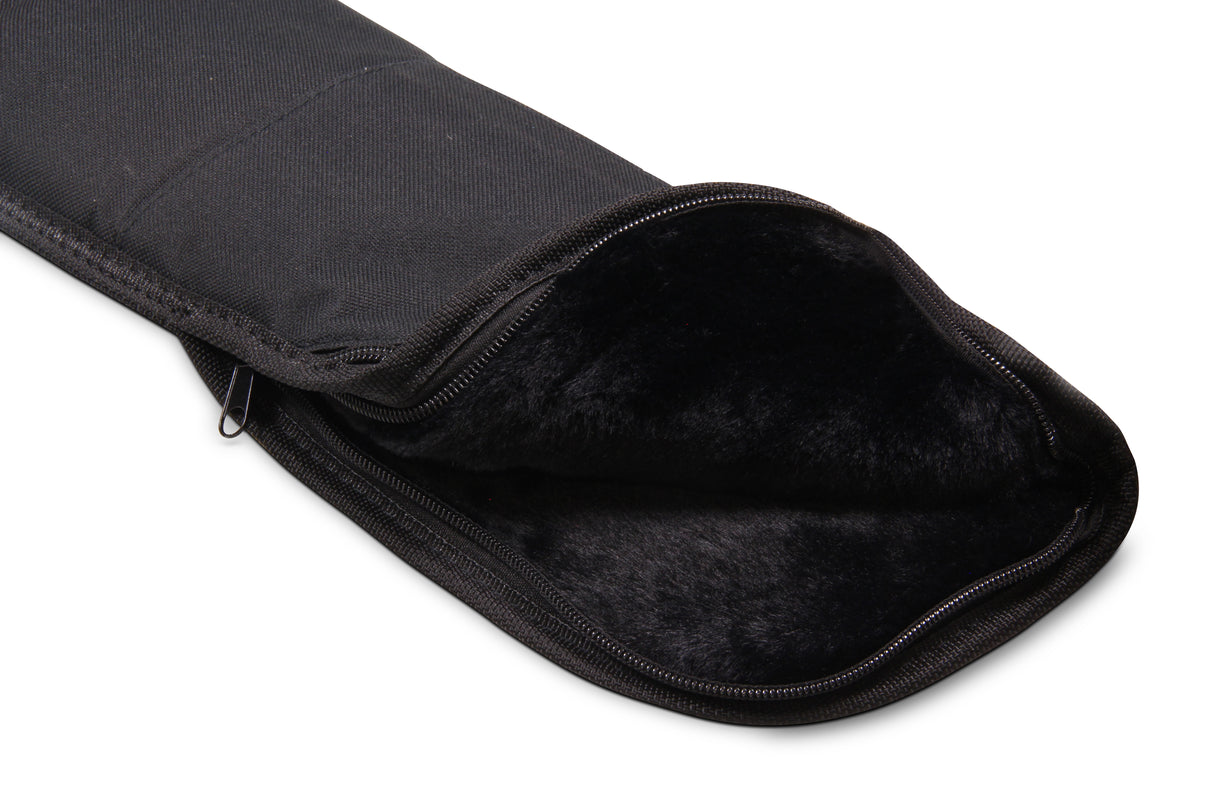 Deluxe FLASH Snooker Pool Cue Soft Case for 2 Piece Cue & Mini Extension