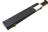 Deluxe 1 Piece WIDE CHEQUERED Snooker Pool Cue Case with Plastic Ends - Holds 3 Cues