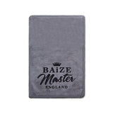 Baize Master Grey Microfibre Snooker Pool Cue Towel