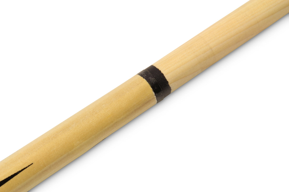 KUDOS 48 Inch BLACK Hardwood 2 Piece Junior Kids Snooker Pool Cue with 4 x 11mm Screw Tips