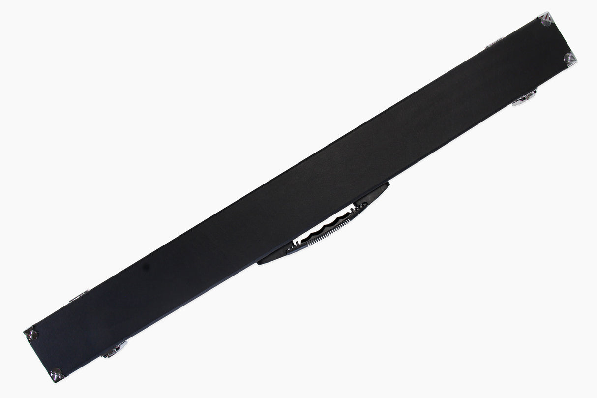 2 Piece Snooker Pool Cue Case with Reinforced Corners and Chalk Compartment
