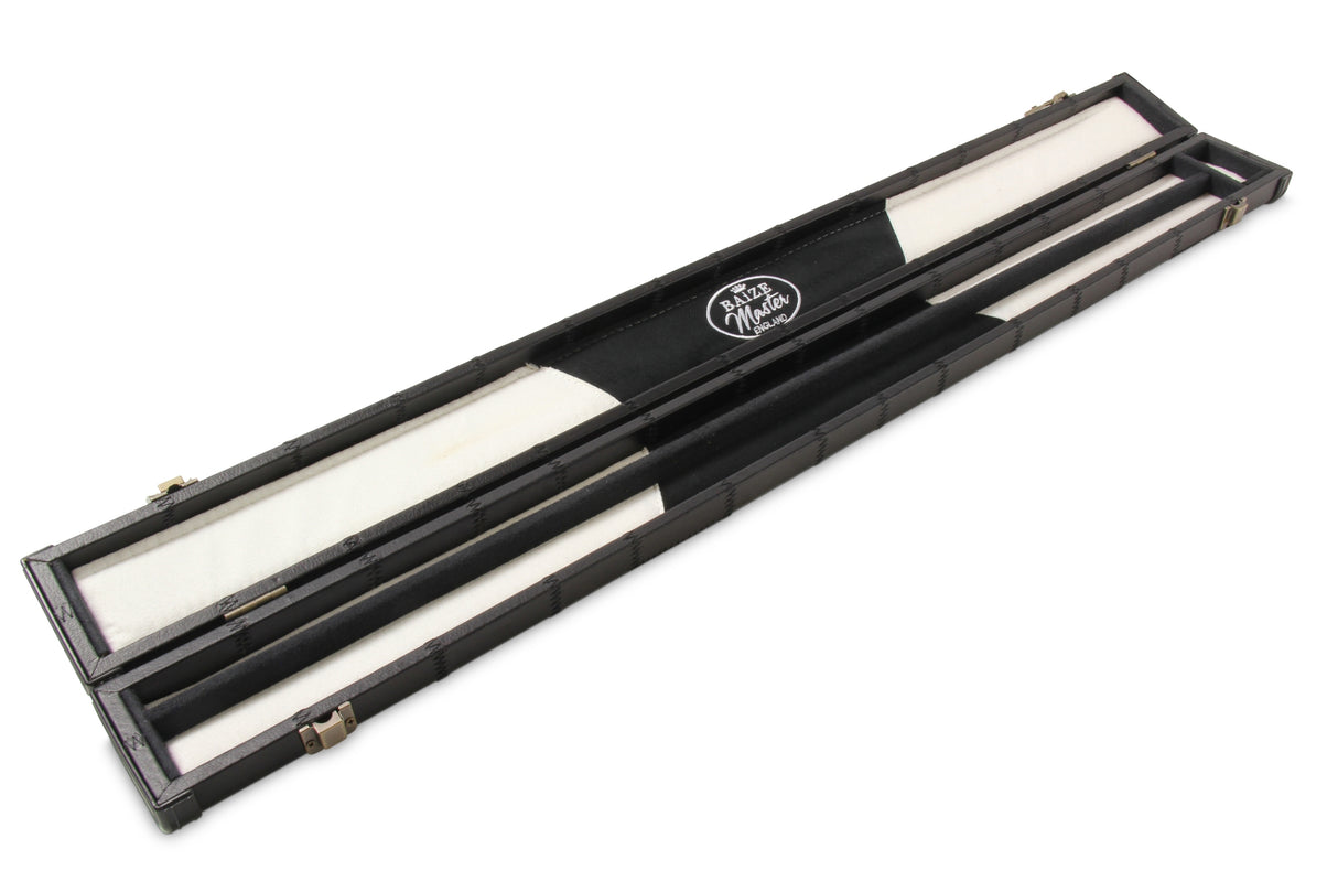 Baize Master Deluxe PATCH 2 Piece Snooker Pool Cue Case with Plastic Ends
