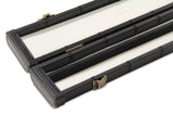 Baize Master Deluxe PATCH 2 Piece Snooker Pool Cue Case with Plastic Ends