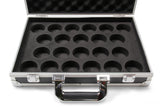 Silver Aluminium Snooker Ball Flight Carry Case - Holds 22 Balls