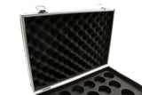 Silver Aluminium Snooker Ball Flight Carry Case - Holds 22 Balls