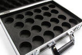 Silver Aluminium Snooker Ball Flight Carry Case - Holds 22 Balls
