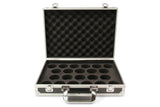 Silver Aluminium Snooker Ball Flight Carry Case - Holds 22 Balls