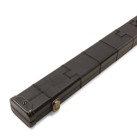 Baize Master 1 Piece PATCH Deluxe Plastic Ends Snooker Pool Cue Case - Holds 2 Cues