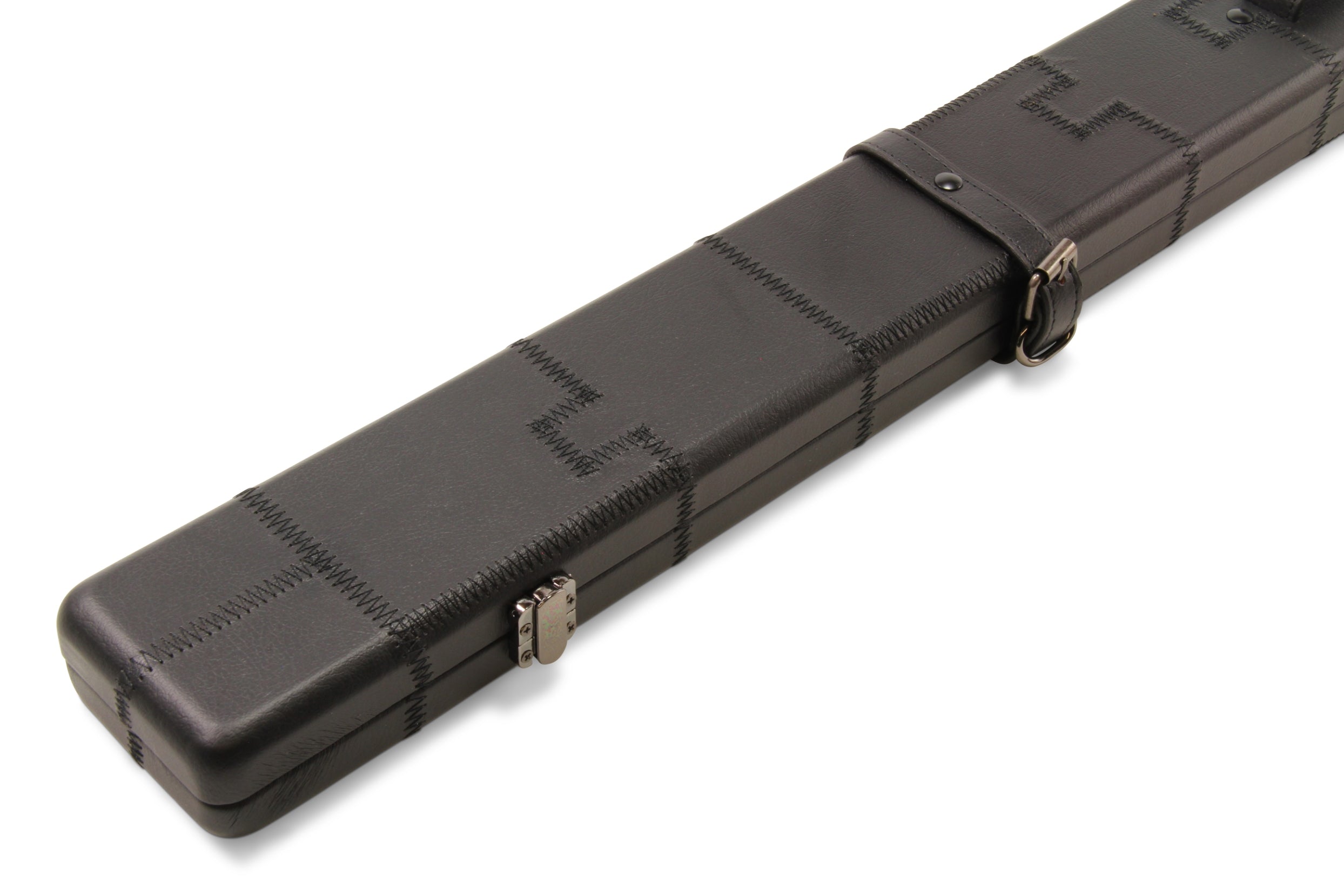Luxury Patch 3/4 Snooker Pool Cue Case - Classic Elegance