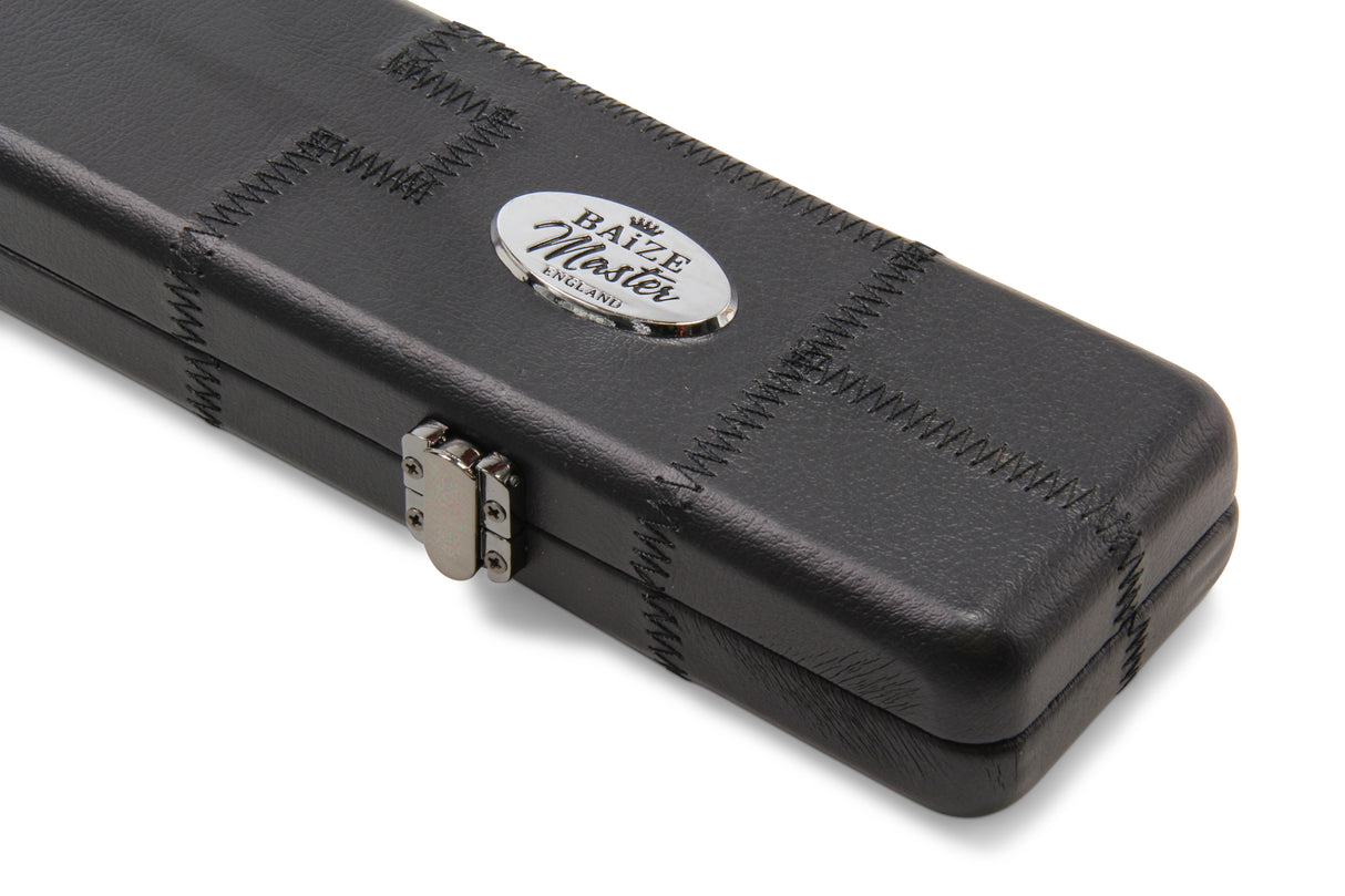 Baize Master 3/4 Luxury PATCH Snooker Pool Cue Case with Round Corners and Straps