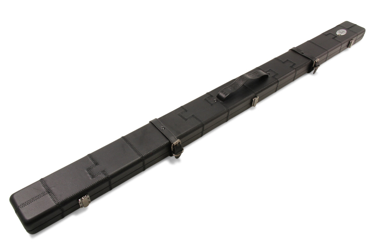 Baize Master 3/4 Luxury PATCH Snooker Pool Cue Case with Round Corners and Straps