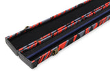 POSTMODERN 1 Piece Hard Snooker Pool Cue Case with Tough Plastic Ends - Holds 2 Cues Cue & Case