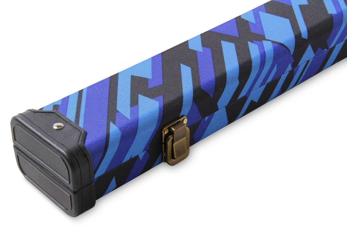 POSTMODERN 1 Piece Hard Snooker Pool Cue Case with Tough Plastic Ends - Holds 2 Cues Cue & Case