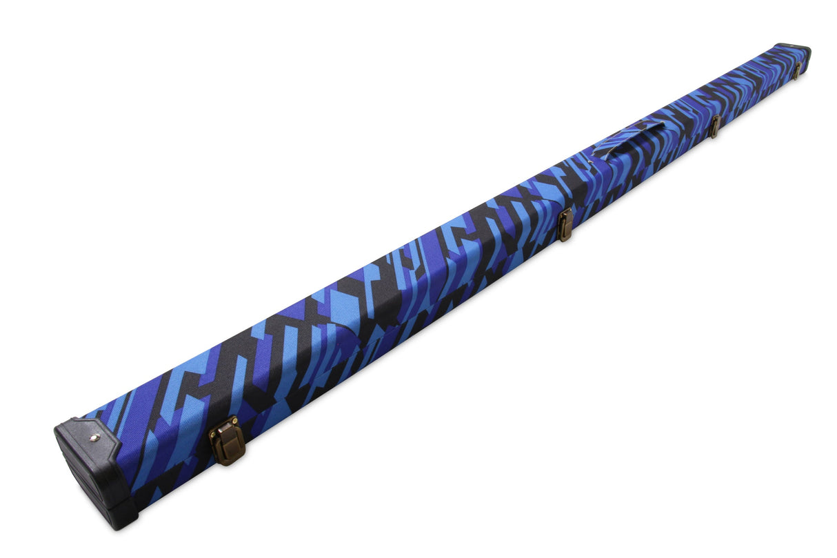 POSTMODERN 1 Piece Hard Snooker Pool Cue Case with Tough Plastic Ends - Holds 2 Cues Cue & Case