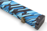 POSTMODERN 1 Piece Hard Snooker Pool Cue Case with Tough Plastic Ends - Holds 2 Cues Cue & Case