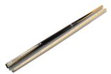 Baize Master Silver Series 57 Inch GREY VICTORY Snooker Pool 2pc Ash Cue Set with Baize Master Black Metal Badge Case and 2 x Chalk - 9.5mm