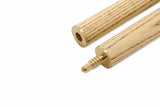 Baize Master ELITE Red Veneer Double Jointed 3pc Snooker Pool Cue with Extension Joint - 9.5mm Tip