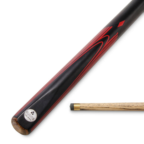 Kudos DIAMOND 57 Inch 2 Piece Matching Ash Grain Snooker Pool Cue - 9.5mm Tip