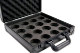 Baize Master AMERICAN POOL Black Aluminium 16 Ball Carry Flight Case - 2 1/4 Inch Balls