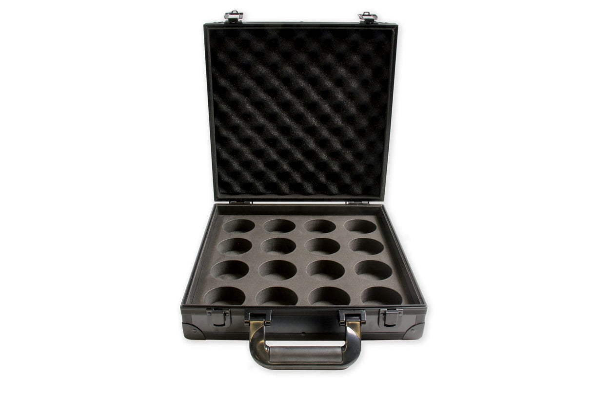 Baize Master POOL Black Aluminium 16 Ball Flight Carry Case - 2 Inch Balls