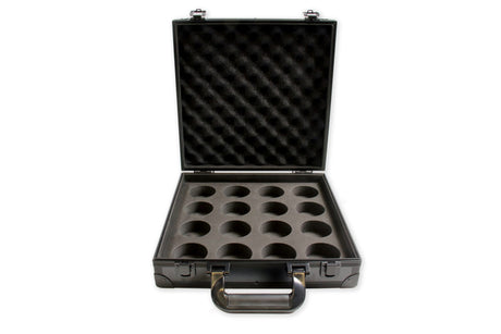 Baize Master POOL Black Aluminium 16 Ball Flight Carry Case - 2 Inch Balls