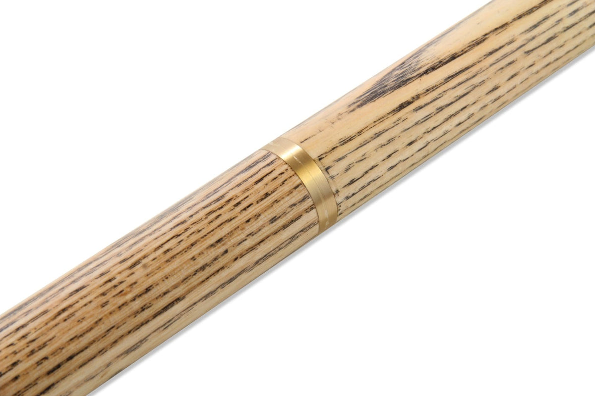 PRO147 EBONY AND MAPLE P2/E 57 Inch Snooker Pool Cue Set 2pc Centre Joint Non-matching Ash Cue with BLACK REINFORCED CASE - 9.5mm Tip PRO147