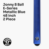 Jonny 8 Ball Metallic E-Series 2 Piece Centre Joint Snooker Pool Cue 9.5mm Tip