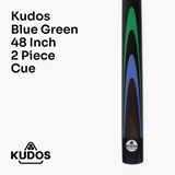 Kudos Classic Range 48 Inch Junior Kids 2 Piece Snooker Pool Cue with 9.5mm Tip